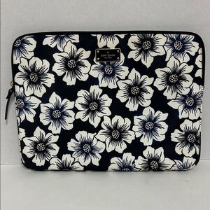 kate spade Navy and White Floral Laptop Sleeve